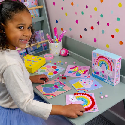 Pom Pom Art - Activity Craft - Rainbow Fairies