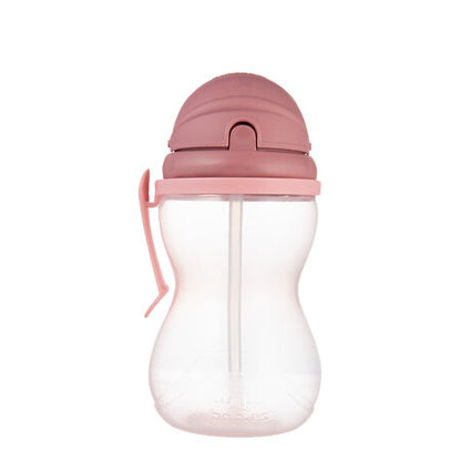 Drykkjarmál með röri - Sport Cup with Flip-top Straw 370ml Pink