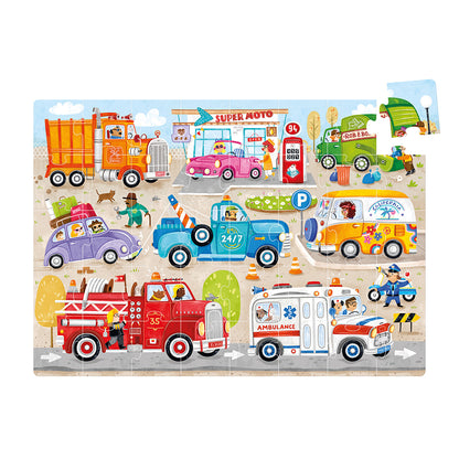 Moto Jumbo Puzzle Cars 3+