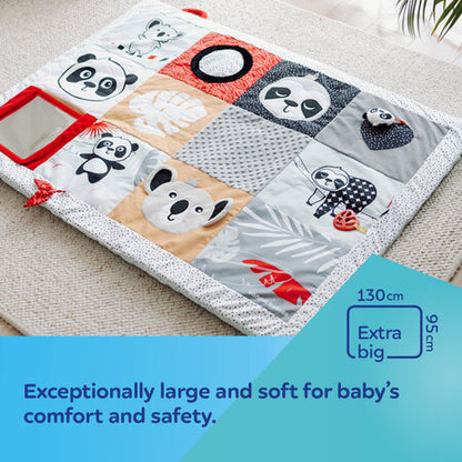 High Contrast Leikteppi - Tummy Time Play Mat