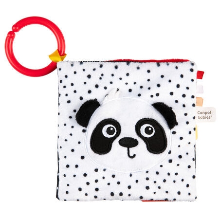 Mjúk Bók - Small High Contrast Sensory Soft Book - Panda