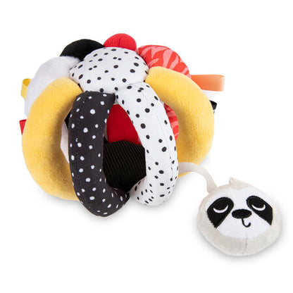 Mjúkur Bolti með hringlu - Sensory Ball BabiesBoo