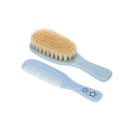 Burstasett Newborn Baby - Brush & Comb Blue