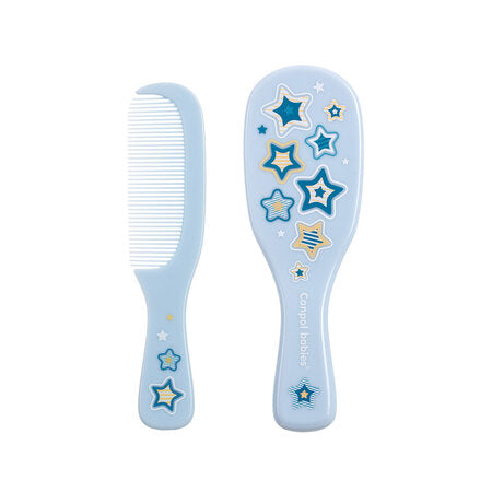 Burstasett Newborn Baby - Brush & Comb Blue