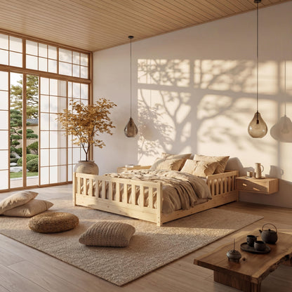Barnarúm Basic David Natural 160X80cm & 200X140cm- Pure Wood Collection - VÆNTANLEGT Í LOK JÚNÍ