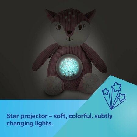 Music box and projector 3in1 - Baby Deer Pink