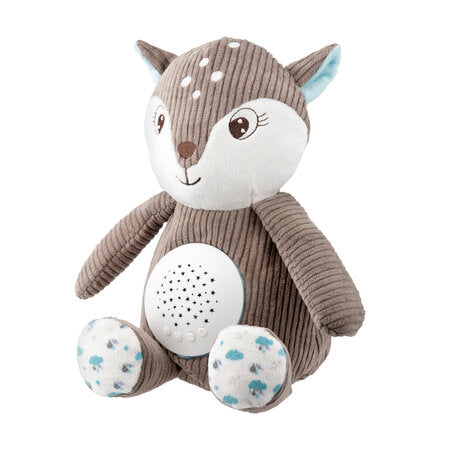 Music box and projector 3in1 - Baby Deer Brown Blue