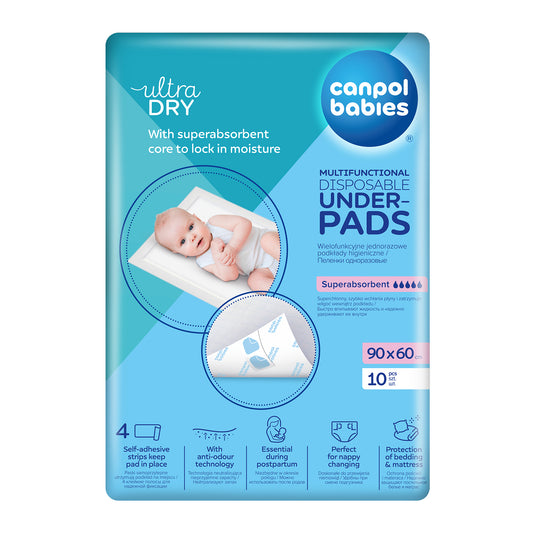 Waterproof Underpads 90x60 cm - 10 pcs