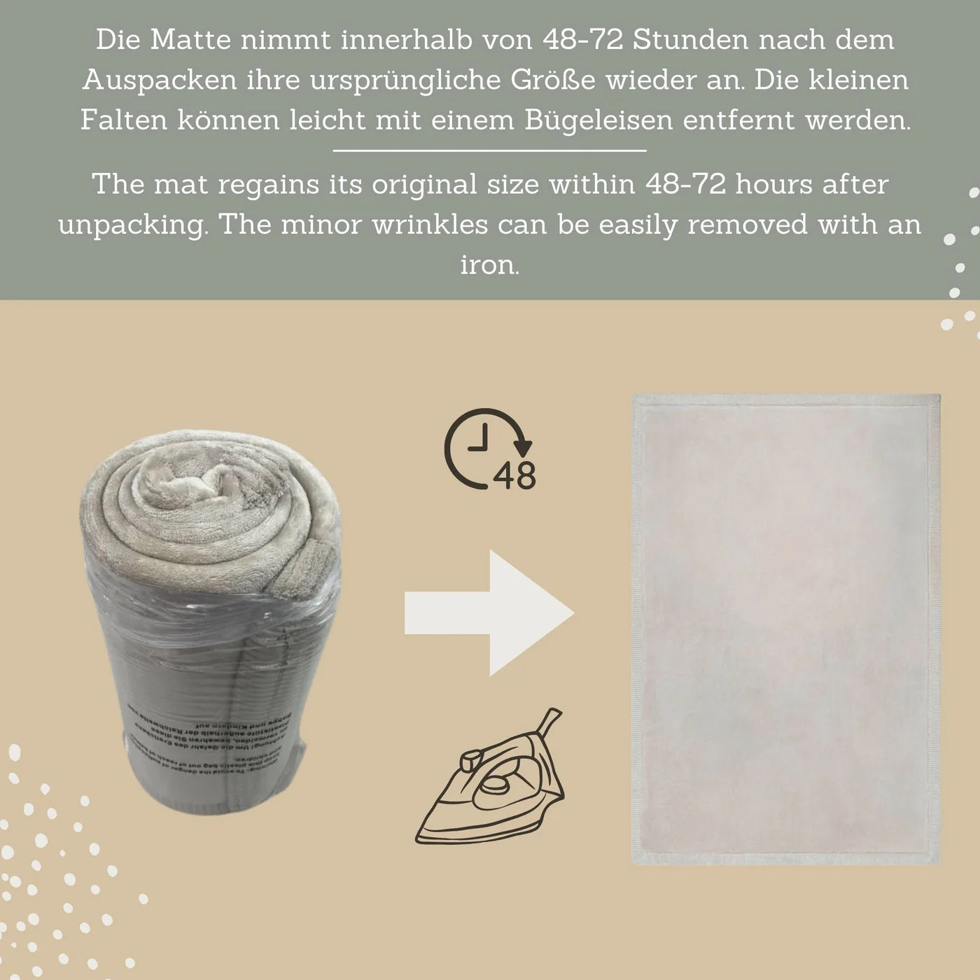 Motta - Cloud Soft Beige Zen Garden 200/150cm - FORPÖNTUN