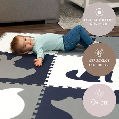 Púslmotta - Forest Navy Blue XXL 180/180cm - FORPÖNTUN