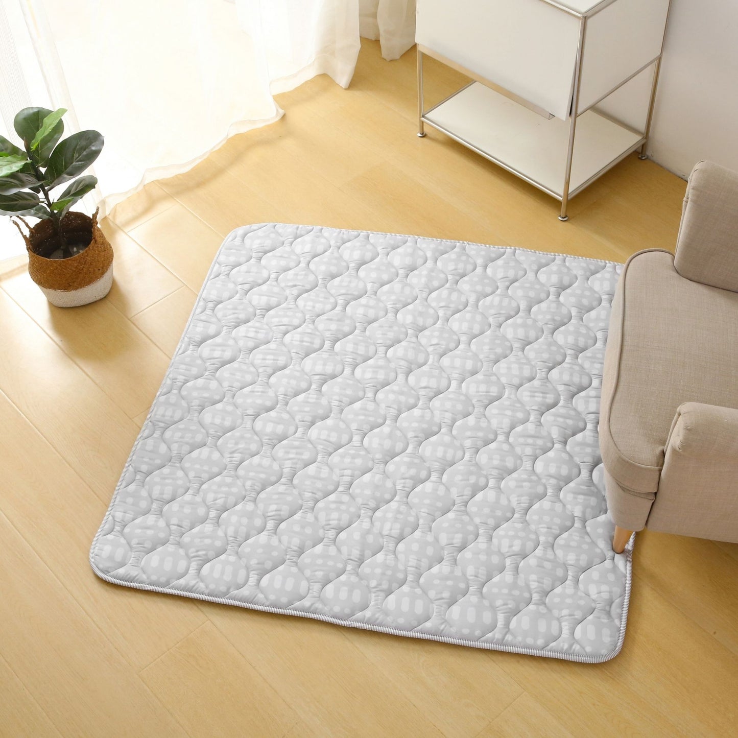 Quilted Leikmotta - Gray 127/127cm - FORPÖNTUN