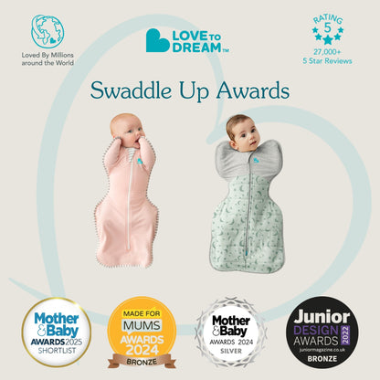 Love To Dream Swaddle Up - Olive Bees 2.5Tog