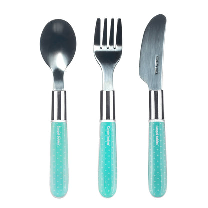 Hnífaparasett - 3 stk - Stainless Steel Green