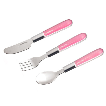 Hnífaparasett - 3 stk - Stainless Steel Pink