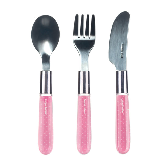 Hnífaparasett - 3 stk - Stainless Steel Pink