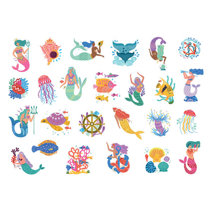 Barna Tattoos - Mermaids and Oceans 50 pcs