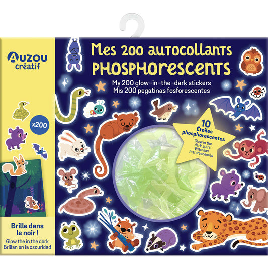 Barna límmiðar - Stickers - Glow-in-the-dark 200 pcs