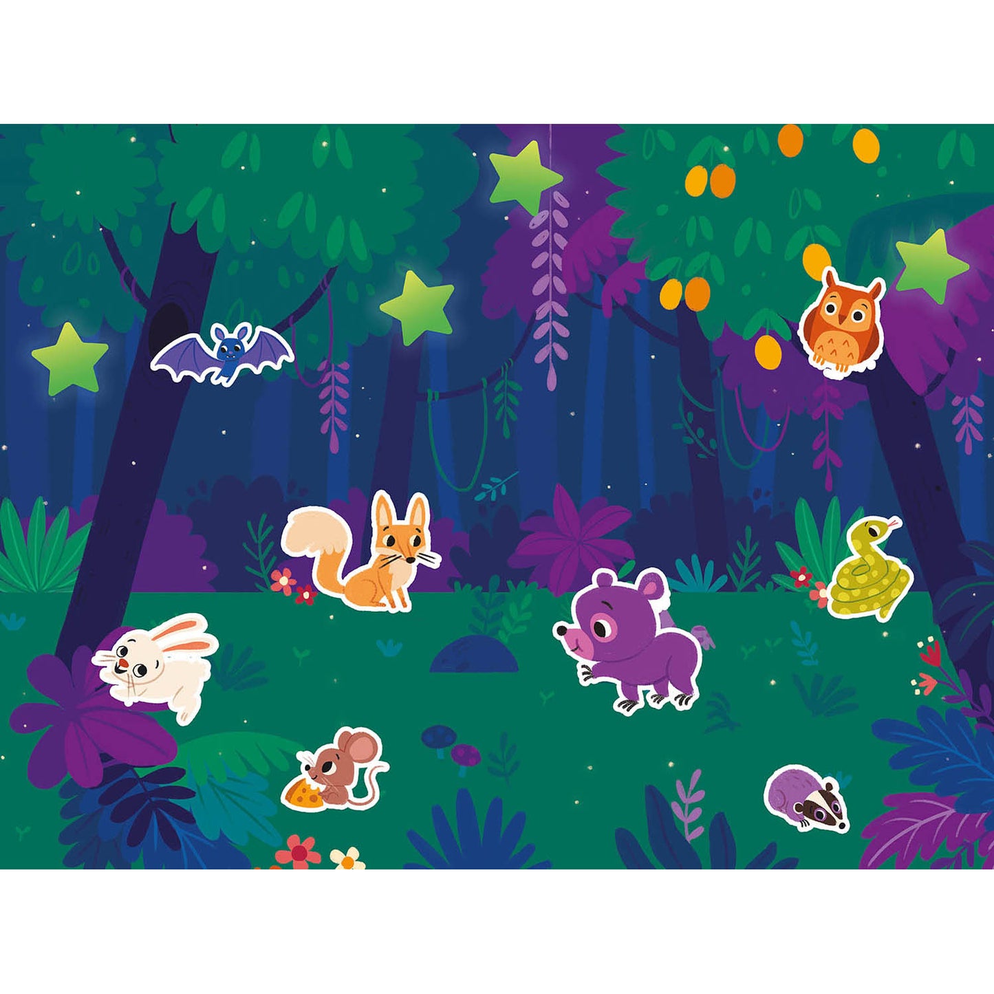 Barna límmiðar - Stickers - Glow-in-the-dark 200 pcs