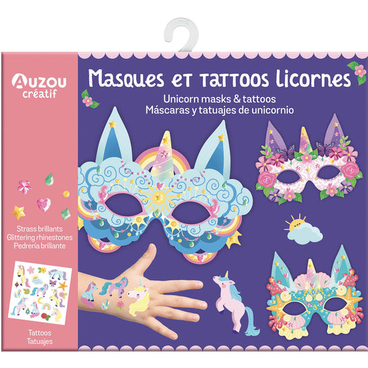Activity Kit - Masks and Tattoos - Unicorn