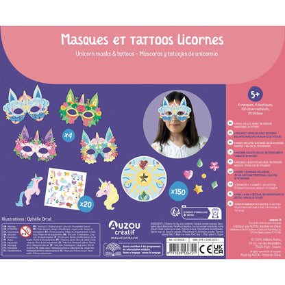 Activity Kit - Masks and Tattoos - Unicorn