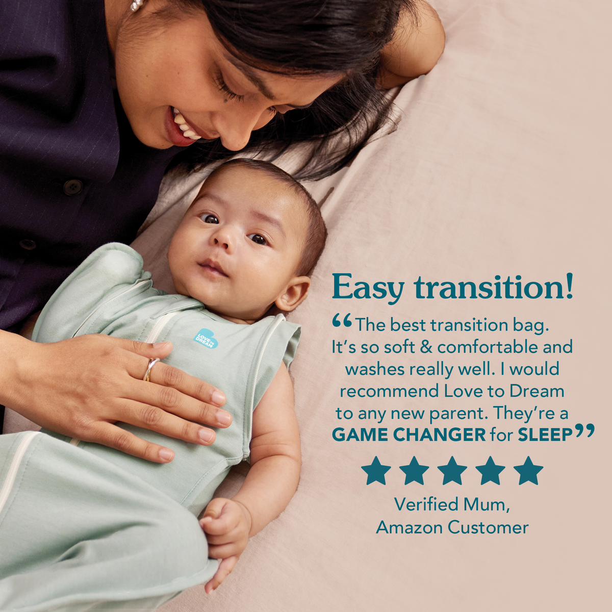 Love To Dream Swaddle Up Transition Bag - Oatmeal 1.5Tog