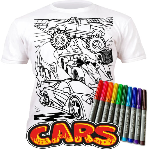 Cars Colour in T-shirt