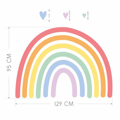 Vegglímmiði - Rainbow II XL