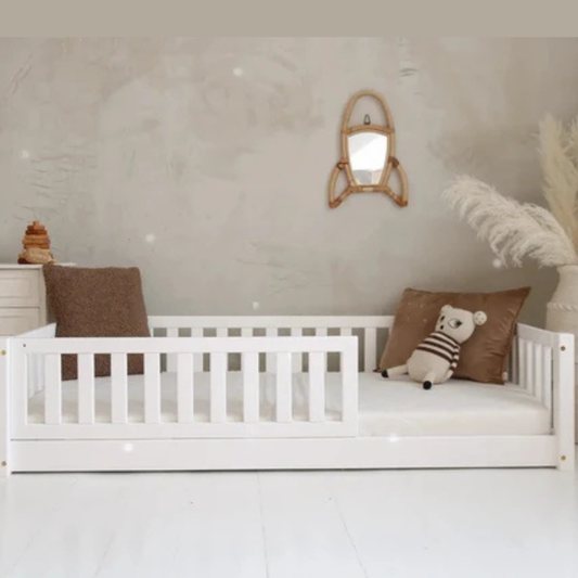 Barnarúm Basic LOVE White 160x80cm - TIL Á LAGER