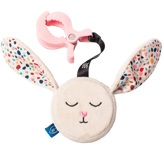 Humming Bunny with a functional clip - Cream
