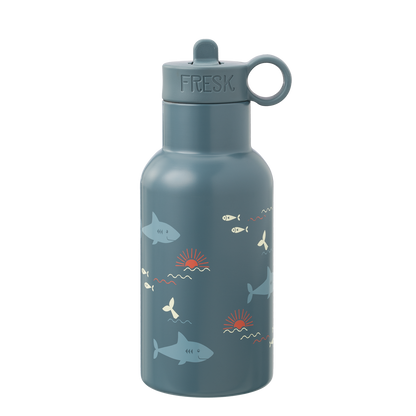 Vatnsbrúsi úr stáli með röri - Shark 350ml