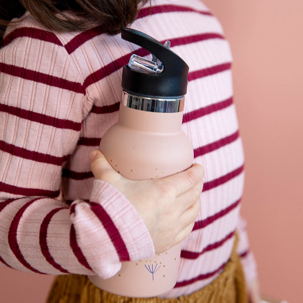 Vatnsbrúsi úr stáli með röri - Swallow 500ml