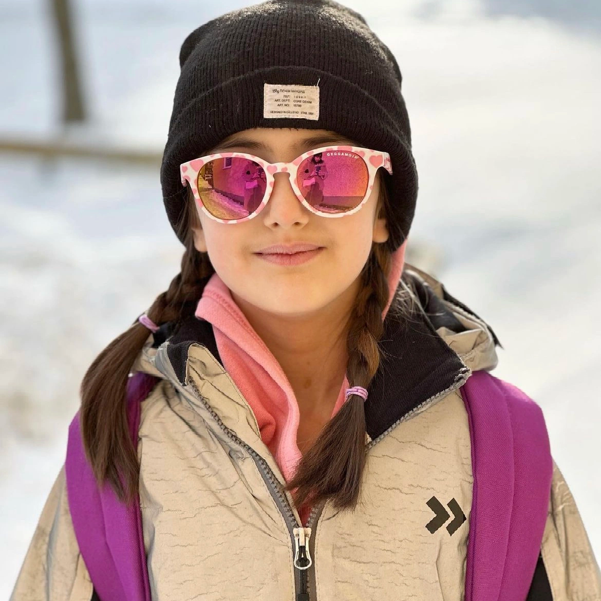 Sólgleraugu - White/Pink (2-6 ára)