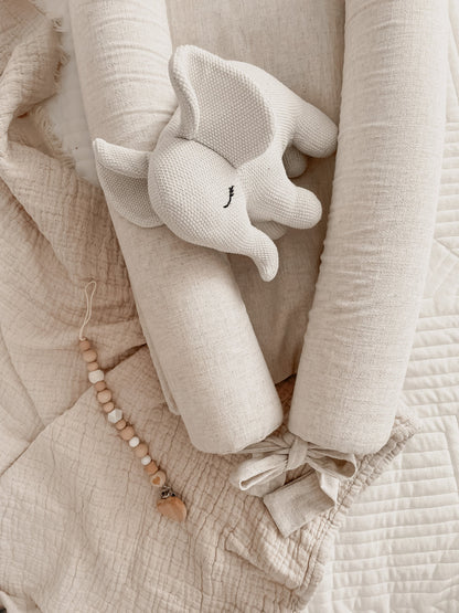 Ungbarnahreiður 2in1 - Sepia Rose