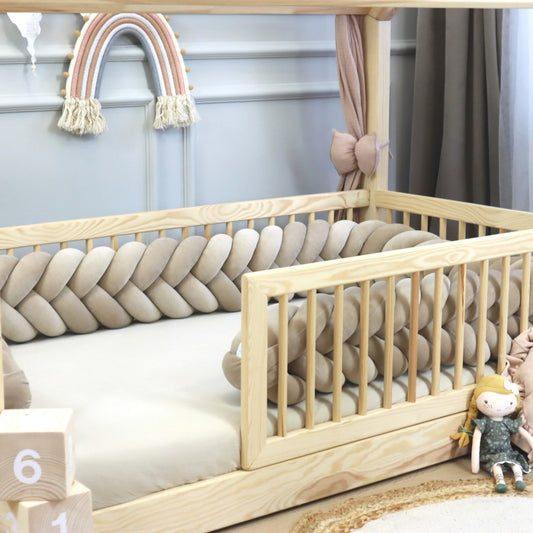 Stuðkantur Flétta (5 strands) - Dark Beige