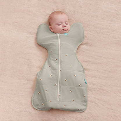 Love To Dream Swaddle Up - Olive Bees 2.5Tog