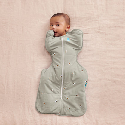 Love To Dream Swaddle Up - Olive Bees 2.5Tog