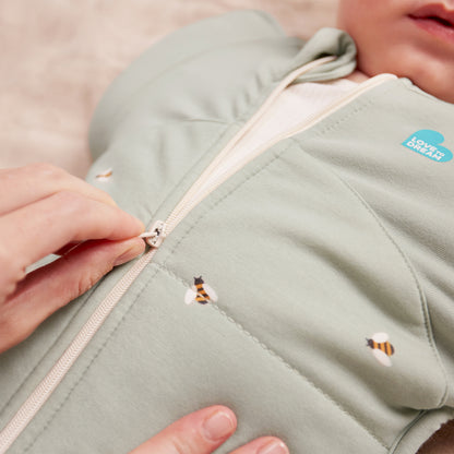 Love To Dream Swaddle Up Transition Bag - Olive Bees 2.5Tog