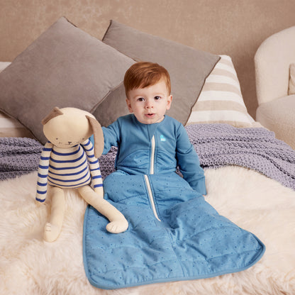 Love To Dream Svefnpoki með ermum - Blue Pebbles 2.5Tog