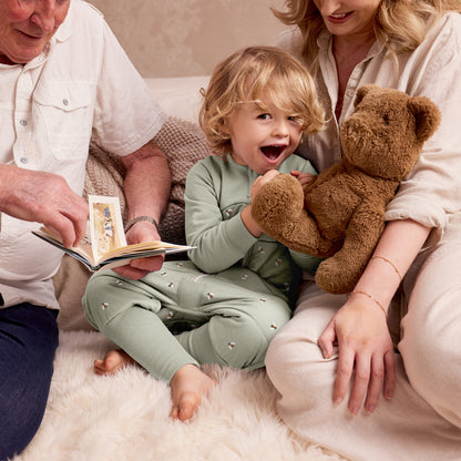 Love To Dream Sleep Suit Svefnpoki - Olive Bees 2.5Tog