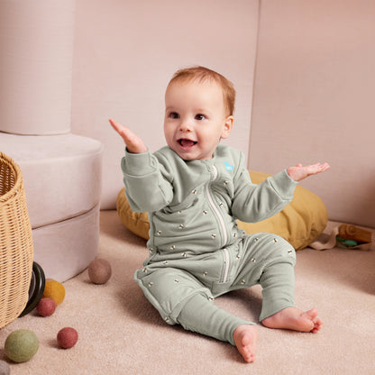 Love To Dream Sleep Suit Svefnpoki - Olive Bees 2.5Tog