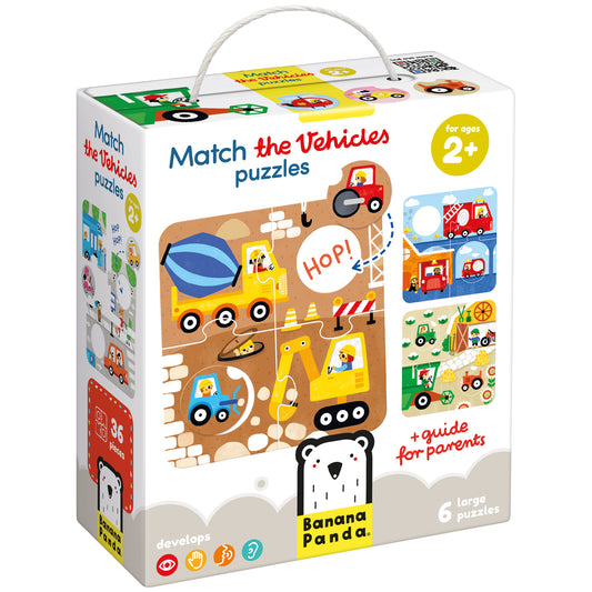 Match the Vehicles Púsl 2+