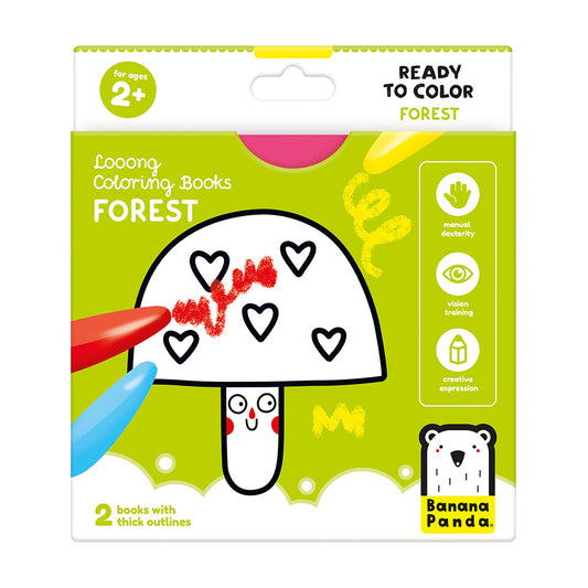 Looong Coloring Books - Ready to colour Forest 2+