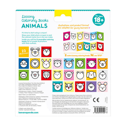 Looong Coloring Books - Animals 18m+