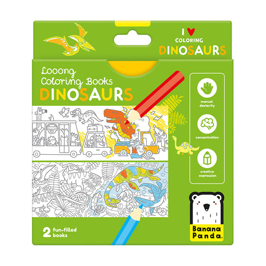 Looong Coloring Books - Dinosaurs 4+