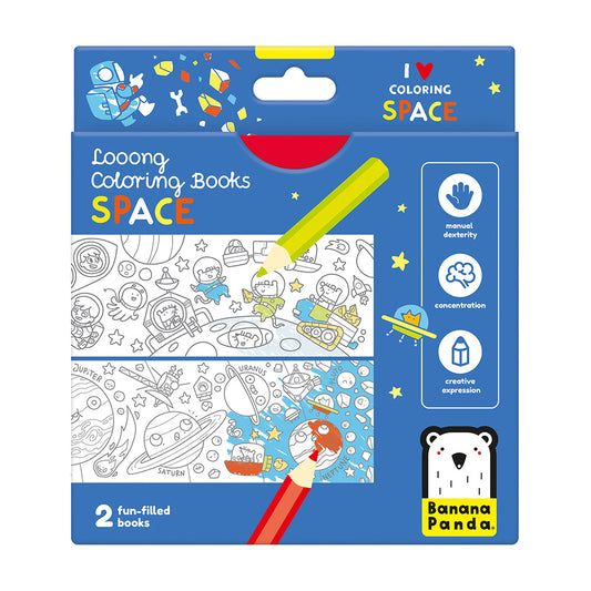 Looong Coloring Books - Space 4+