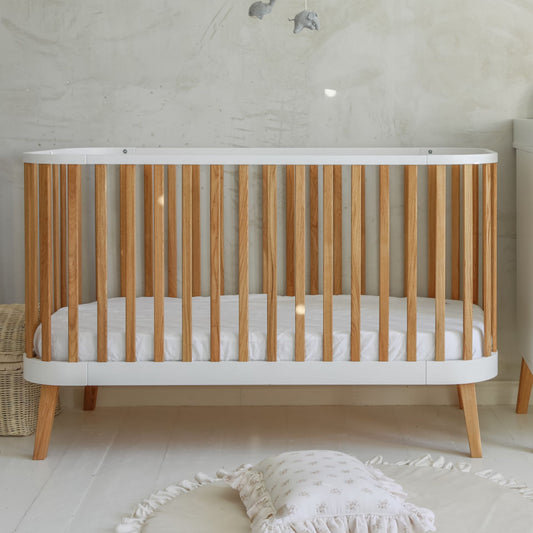 Ungbarnarúm BAMBI MUNDO Crib 140/70cm - Á LAGER