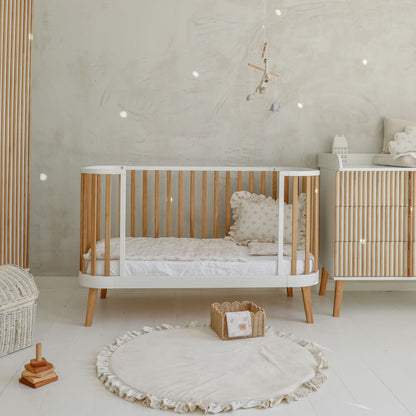 Ungbarnarúm BAMBI MUNDO Crib 140/70cm