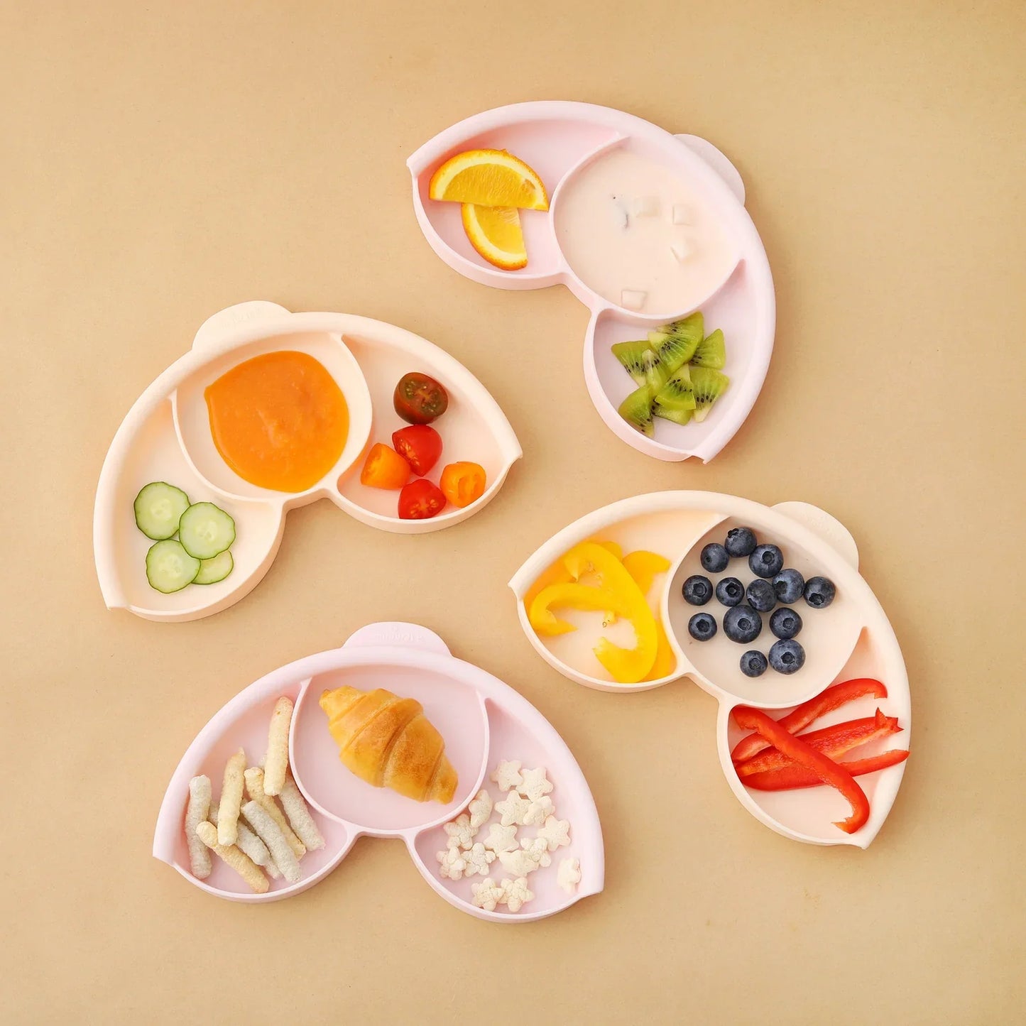 Healthy Meal Sett - Diskar 2in1 - Toffee/Peach