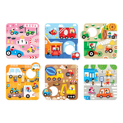 Match the Vehicles Púsl 2+
