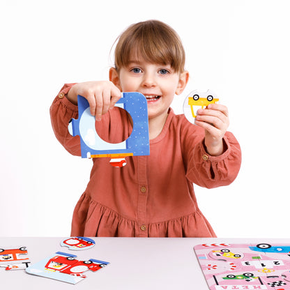 Match the Vehicles Púsl 2+